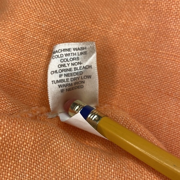 J.jill Linen Jacket Size Petite M - Peach Orange - Picture 7 of 14